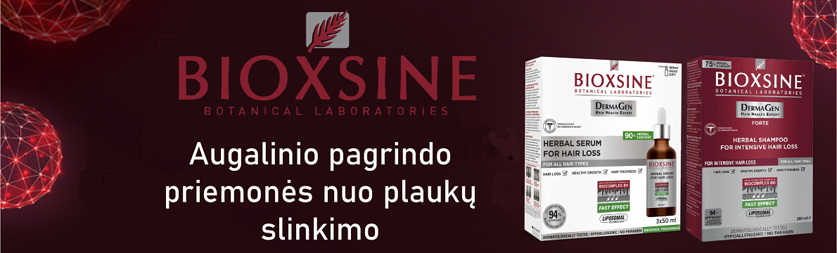 Bioxsine priemonės nuo plaukų slinkimo